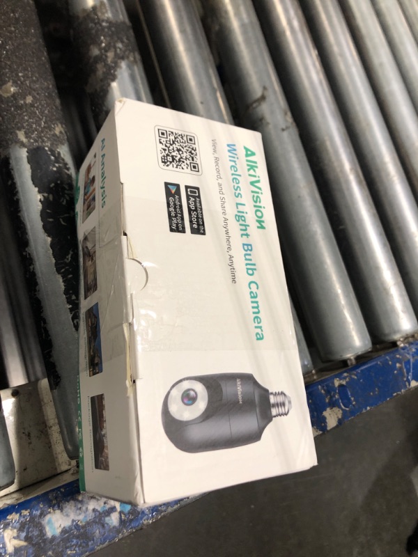 Photo 1 of AlkiVision 2K Light Bulb Security Camera Wireless Outdoor - 360° AI Motion Detection Cameras for Home Security Outside, 2.4G Hz, Full-Color Night Vision, Auto Tracking, Siren Alarm, SD/Cloud Storage