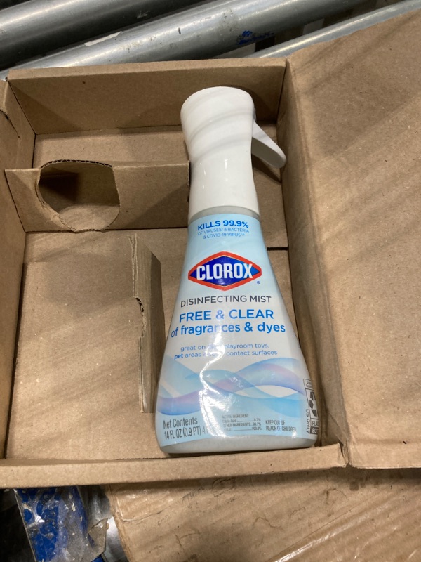 Photo 3 of *** 1 PSC *** Clorox Free & Clear Disinfecting Mist, Household Essentials, 1 Spray Bottle  14 Fl Oz