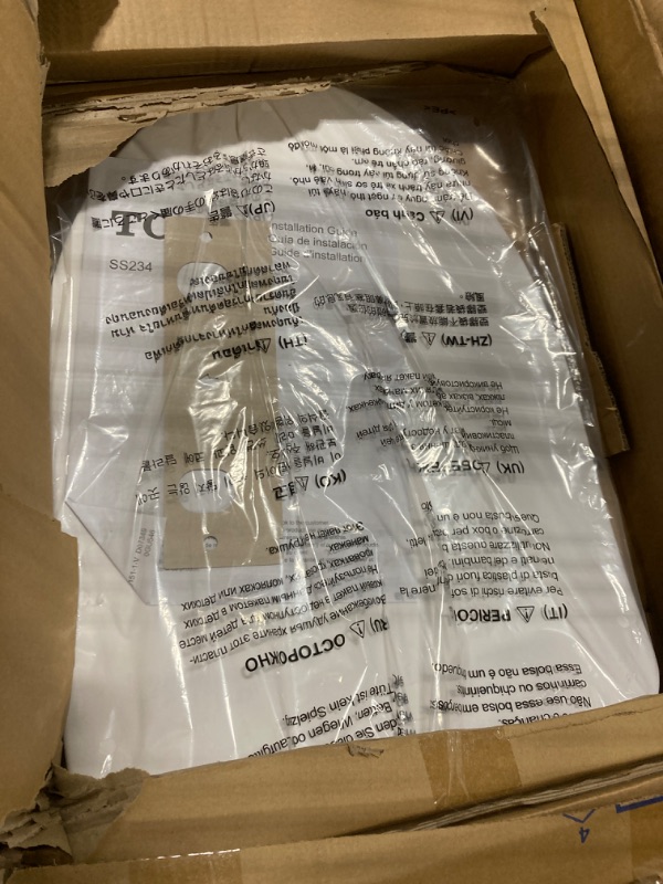 Photo 2 of *** missing parts *** TOTO® Aquia® IV Two-Piece Elongated Dual Flush 1.28 and 0.9 GPF Toilet with CEFIONTECT® and SoftClose® Seat, WASHLET®+ Ready, Cotton White - MS446234CEMGN#01