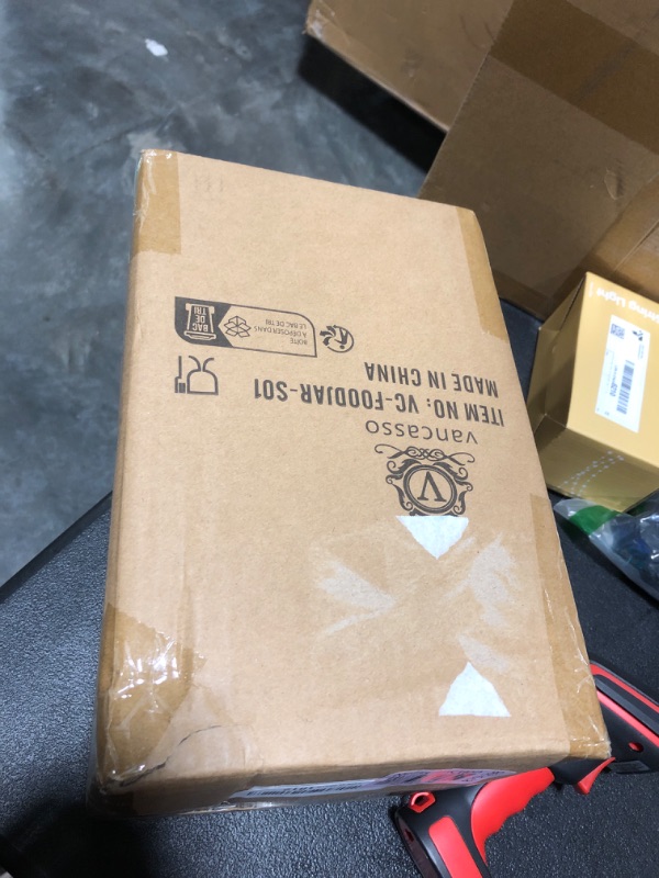 Photo 1 of vancasso Sabine Canister Sets for Kitchen, Ceramic Kitchen Canisters for Countertop with Airtight Wood Lids, Large Flour and Sugar Containers for Coffee, Tea, Spice (Set of 3)