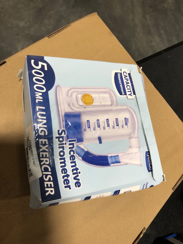 Photo 1 of Incentive Spirometer Adult, Breathing Exercise Device for Lungs, Deep Breathing Trainer for Adults - 5000ml Volume Measurement with Flow Rate Indicator