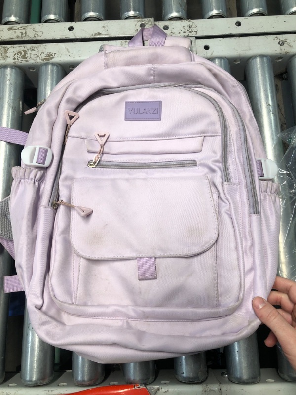 Photo 2 of (READ FULL POST) Phaoullzon Teen Girls School Backpack for College, Aesthetic Bookbag for Women,Purple