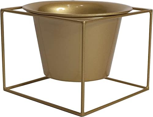 Photo 1 of ****REFERENCE PHOTO ONLY****
Metal Square Flower Plant Pot with Stand 6" Indoor Modern Planter Pot 4 PC