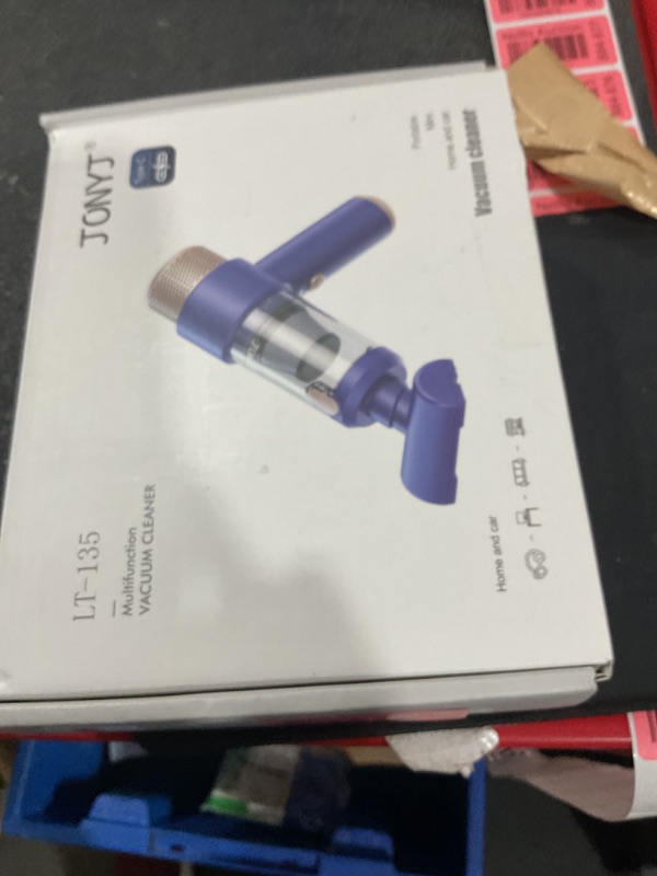 Photo 1 of (READ FULL POST) JONYJ Handheld Car Vacuum Cleaner, 16000PA Car Vacuum Portable Cordless, 2 in 1 Vacuum Cleaner and Air Duster with LED Light, Multi-Nozzles, 120W High Power Hand Held Vacuum for Car, Pet, Home, Office