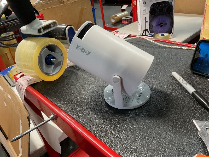 Photo 1 of Smart Mini Projector WiFi6 Bluetooth 5.0 XGODY Gimbal 3 Protable Projector 12000L Support 4K with Android TV 11.0, Auto Keystone Correction Video Projector, 180°Rotatable Stand for Home Movie