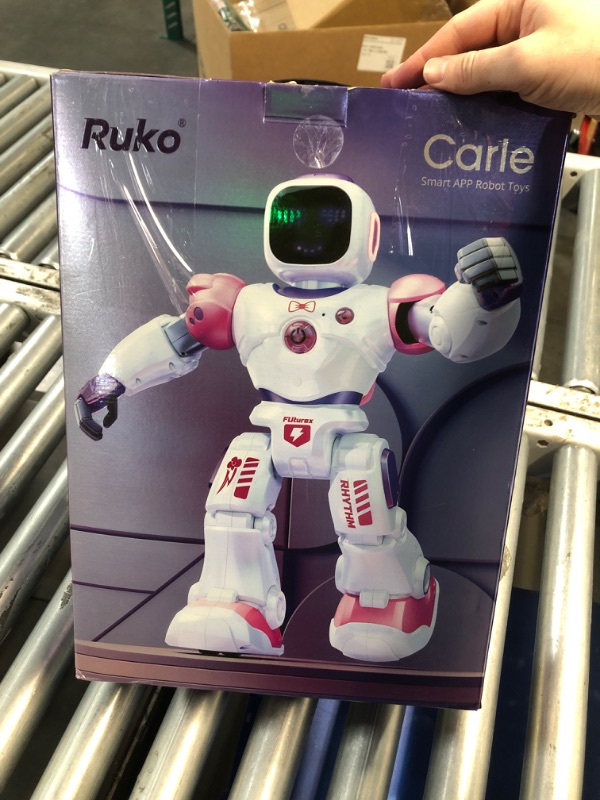 Photo 4 of (READ FULL POST) Ruko 1088 Smart Robot Toys for Kids, Large STEM Programmable Interactive RC Robot with Voice Control, App Control, Gifts for Boys & Girls Age 4 5 6 7 8 9, Pink