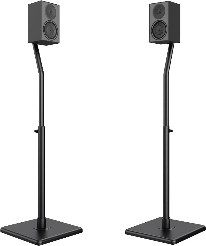 Photo 1 of (READ FULL POST) USX MOUNT Universal Speaker Stands, Height Adjustable Extend 30.0" to 39.1" for Satellite Speakers & Small Bookshelf Speakers up to 11 lbs Per Stand, 1 Pair Floor Stands for Sony Bose Polk JBL Yamaha
