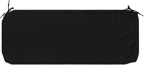 Photo 1 of ***STOCK PHOTO REFERENCE ONLY***
Outdoor Bench Cushion 48 x18 x 3 inch,Zipper&Ties,Fade-Resistant ,Patio Porch Swing Cushion Replacement (Black)