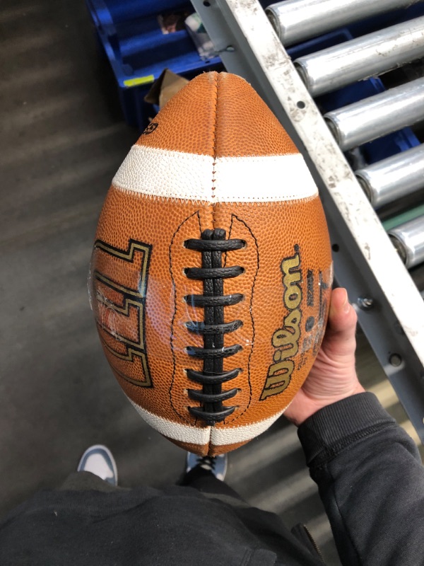 Photo 2 of (FAIR) WILSON GST Leather Game Football - Official
