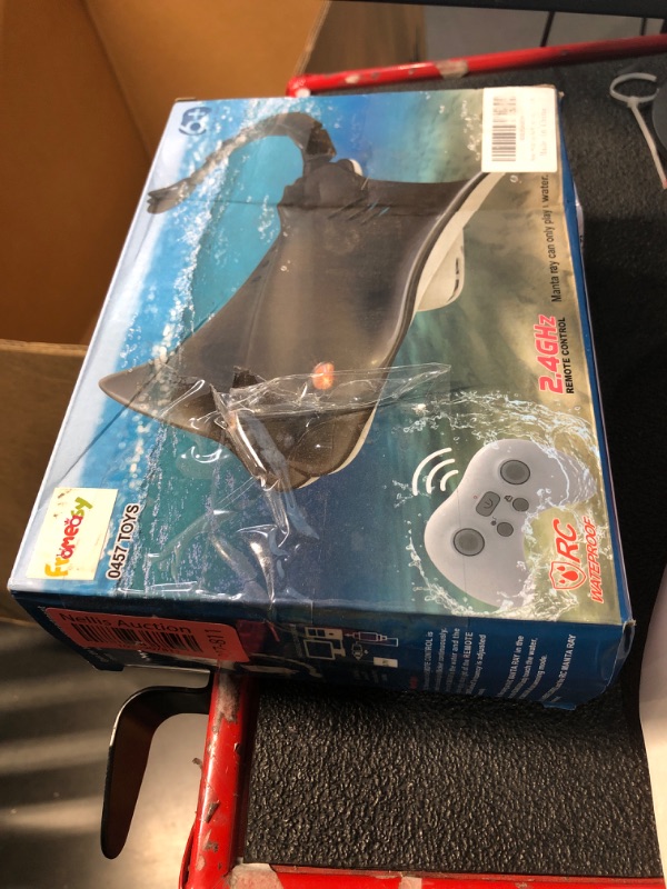 Photo 2 of ***MISSING BATTERY CHARGER***
fromeasy Pool Toys Remote Control Shark Boat, 2.4G RC Stingray Fish, Animal Water Toys for Kids Age 8-12, Kids Battery Pool Toys for Swim Training, Outdoor Games Boys Girls Gifts