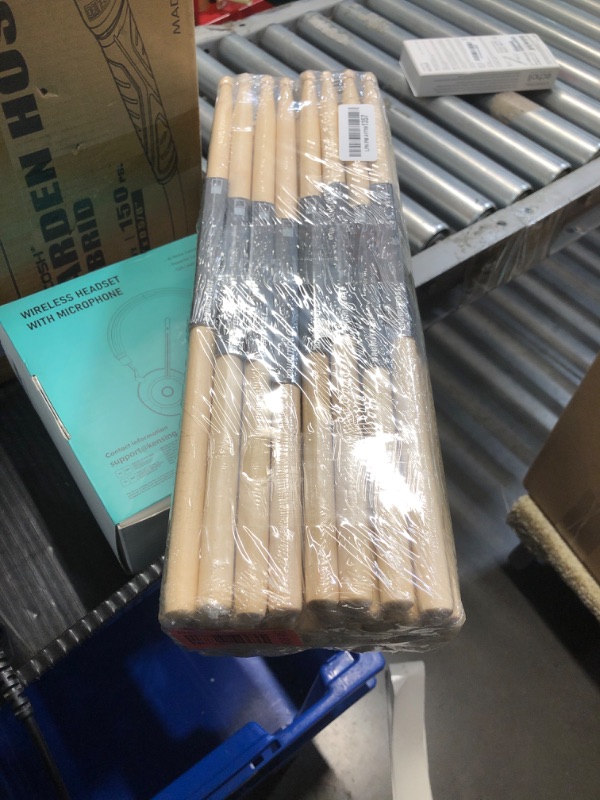 Photo 2 of *** FACTORY SEALED***JEUIHAU 50 PCS 25 Pair 5A Drum Sticks, Maple Wood Drumsticks, Classic Wooden Drumsticks with Oval Wood Tip, Wood Drum Sticks Set for School, Band