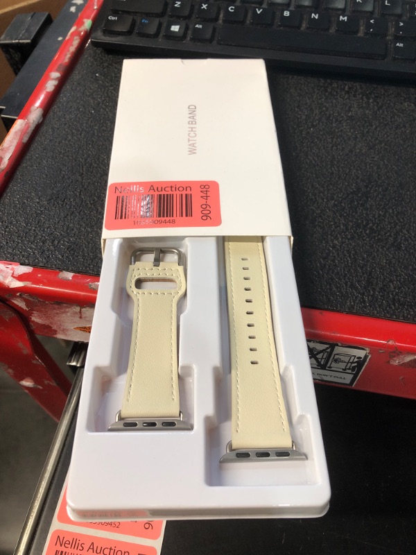 Photo 1 of *** STOCK PHOTO FOR REFERTENCE ONLY***Leather Watch Band Compatible with Apple Watch Series 10 9 8 7 6 5 4 3 2 1 SE SE2 Ultra Ultra2 iWatch 38mm 40mm 41mm 42mm 44mm 45mm 46mm 49mm,Italian Genuine Leather,SGS Certified Dressy Replacement Strap Women
