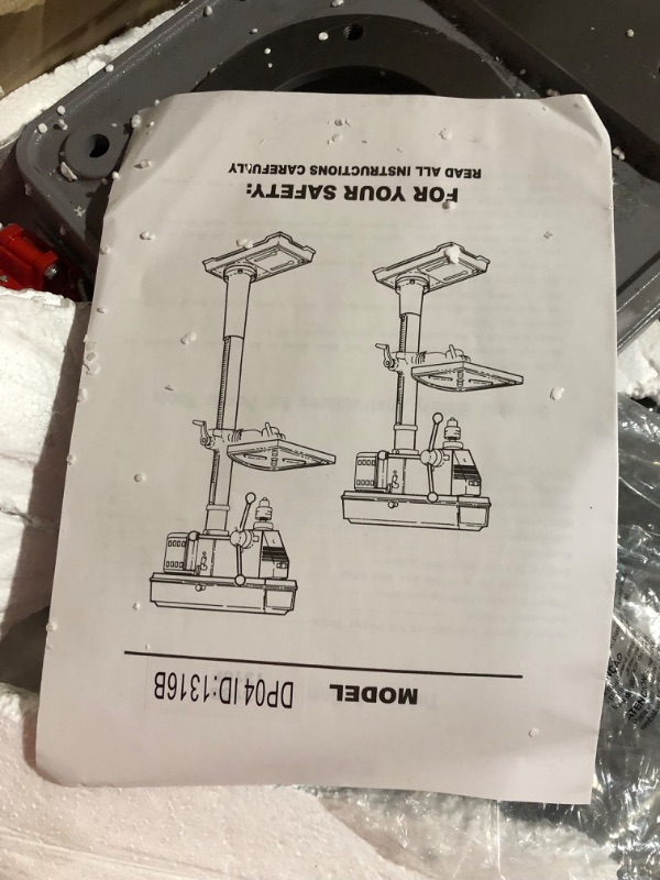 Photo 4 of ***NONREFUNDABLE - THIS SALE FINAL -  PARTS ONLY - SEE COMMENTS***
GarveeTech 13 in Benchtop Drill Press, 7.5 Amp 120V Pure Copper Motor, 288-3084 RPM Variable Speed Cast Iron Bench Drill Press, 0-45°Tilting Worktable, Tabletop Drilling Machine for Wood M