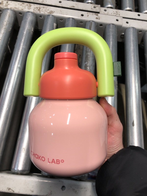 Photo 2 of (READ FULL POST) CHAKO LAB Insulated Water Bottle,Stainless Steel with Straw,Pink&Green,BPA free,33 oz