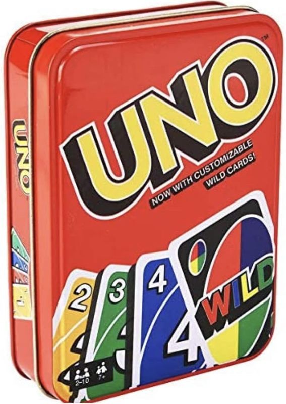 Photo 1 of (READ FULL POST) Mattel- Uno Deluxe in Tin Storage Card Game