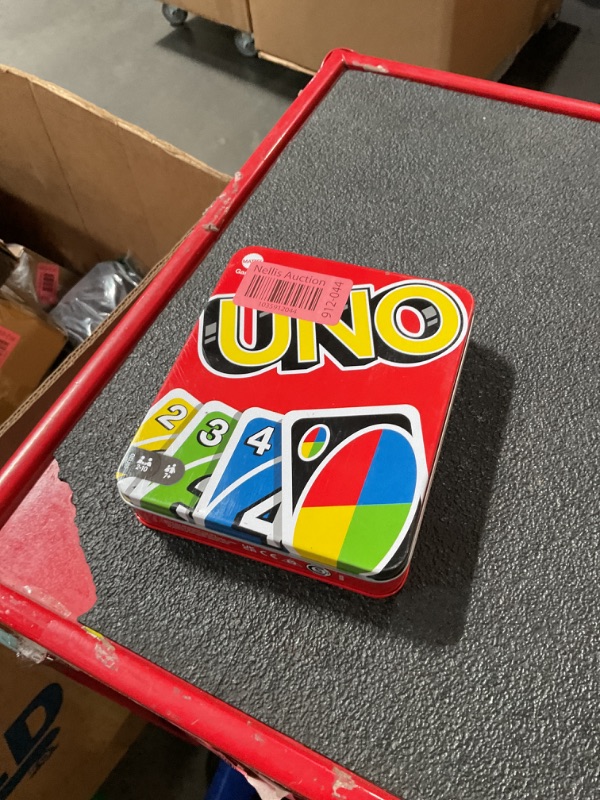 Photo 2 of (READ FULL POST) Mattel- Uno Deluxe in Tin Storage Card Game