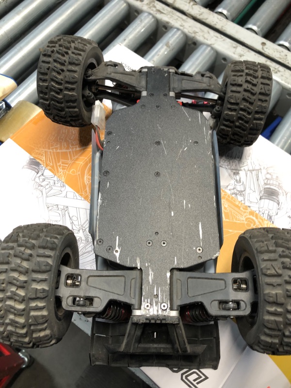 Photo 3 of **MAJOR DAMAGE USED NON FUNCTIONAL**
DEERC 1:14 Fast Brushless RC Cars for Adults & Boys, Max 50+ MPH, 2 3S Lipo Batteries 4x4 Waterproof RC Truck, High Speed Offroad Remote Control Car, All Terrain RC Truggy for Snow,Sand & Mud