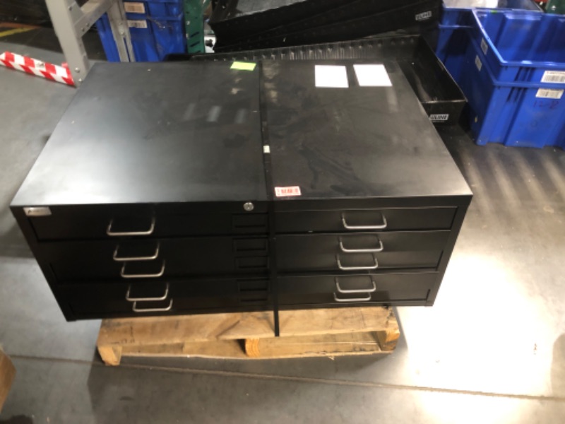 Photo 3 of ***TRUCK/TRAILER PICKUP ONLY - DAMAGED - SCUFFED AND SCRAPED - DENTED - SEE PICTURES - NO PACKAGING***
AdirOffice Flat File Cabinet - Heavy Duty 5-Drawer Blueprint Sheets Storage, 29" x 40" Great for Documents Sized 24” x 36”, Ideal for Artists, Art Files