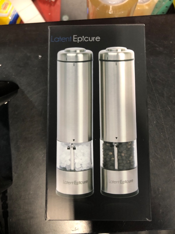 Photo 3 of ***FOR PARTS ONLY***(NON REFUNDABLE)
Latent Epicure Battery Operated Salt and Pepper Grinder Set (Pack of 2 Mills)