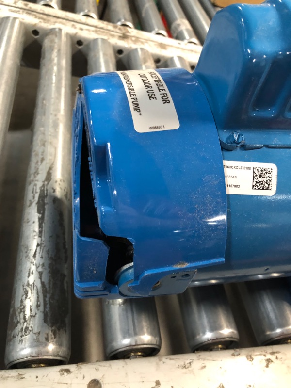 Photo 4 of ***NONREFUNDABLE - THIS SALE FINAL -  PARTS ONLY - SEE COMMENTS***
GOULDS PUMPS GT20 IRRI-Gator Self-Priming Single Phase Centrifugal Pump, 2 hp, Blue