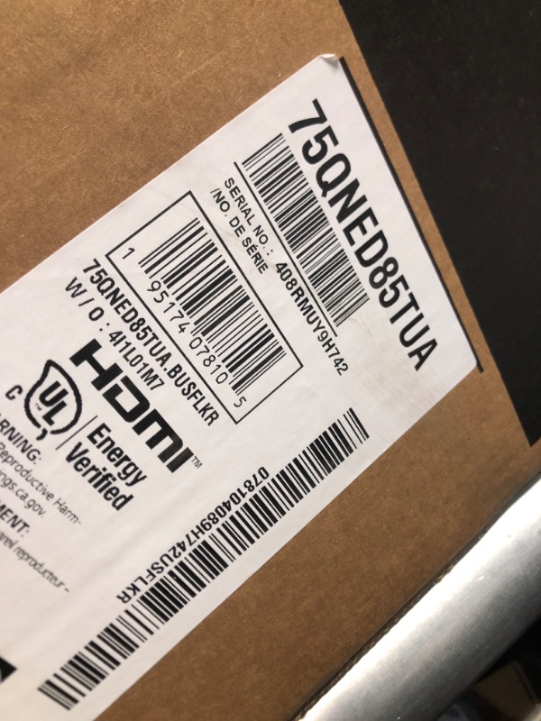 Photo 1 of LG 75-Inch Class QNED85T Series LED Smart TV 4K Processor Flat Screen with Magic Remote AI-Powered with Alexa Built-in (75QNED85TUA, 2024)