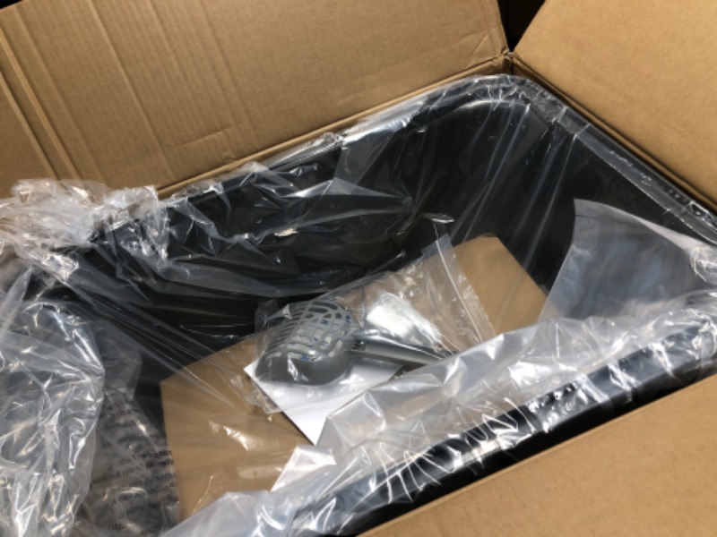 Photo 1 of Enclosed Stainless Steel Litter Box, Extra Large Covered Cat Litter Box for Big Cats, Metal Litter Box with Lid, Easy to Clean, Anti-Urine Leakage, 23.8"L x 16.1"W x 16"H