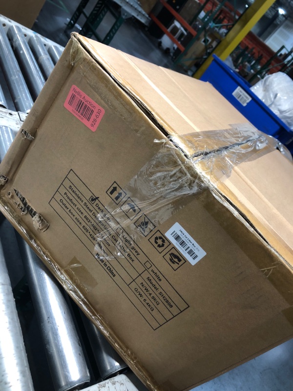 Photo 1 of Enclosed Stainless Steel Litter Box, Extra Large Covered Cat Litter Box for Big Cats, Metal Litter Box with Lid, Easy to Clean, Anti-Urine Leakage, 23.8"L x 16.1"W x 16"H