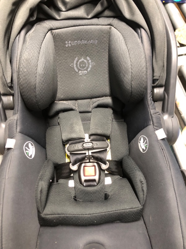 Photo 2 of ***DIRTY*** UPPAbaby Mesa V2 Infant Car Seat/Easy Installation/Innovative SmartSecure Technology/Base + Robust Infant Insert Included/Direct Stroller Attachment/Jake (Charcoal)