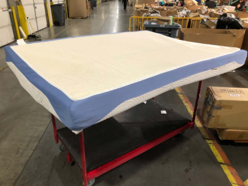 Photo 4 of ***TRUCK/TRAILER PICKUP ONLY - USED - DIRTY - NO PACKAGING - SEE PICTURES***
Mellow 8 Inch Cooling Gel-Infused Memory Foam Bed Mattress, Medium Firm Sleep and Breathable Fabric Cover, Queen, Blue, 80"L x 60"W x 8"Th