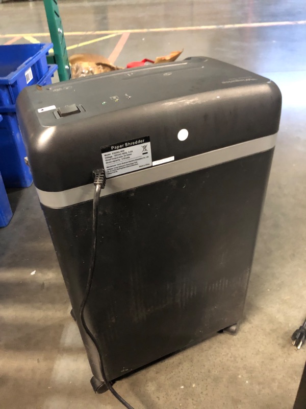 Photo 5 of ***NONREFUNDABLE - MAJOR DAMAGE THIS SALE FINAL - SEE COMMENTS***
Wingwise 58dB Quiet Paper Shredder for Home Office, P-5 Micro Cut High Security, 5.8 Gallon Large Bin Shredders, 9 Sheet, Shreds CD, Credit Card