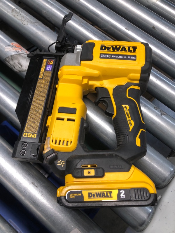 Photo 1 of *** PARTS ONLY ***  DEWALT ATOMIC 20V MAX Lithium Ion Cordless 23 Gauge Pin Nailer Tool Only  *** SEE NOTES ***