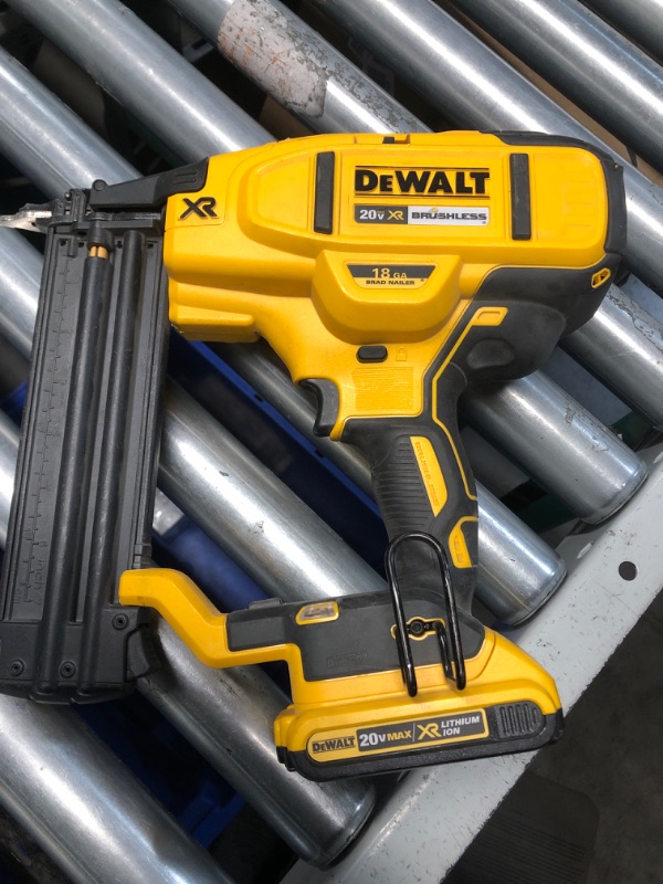 Photo 2 of *** PARTS ONLY ***  DEWALT 20V MAX XR Lithium-Ion Electric Cordless 18-Gauge Brad Nailer (Tool Only)  *** SEE NOTES ***