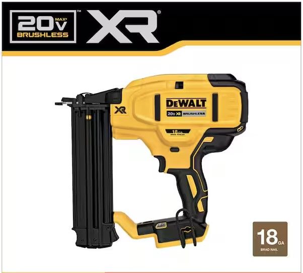 Photo 1 of *** PARTS ONLY ***  DEWALT 20V MAX XR Lithium-Ion Electric Cordless 18-Gauge Brad Nailer (Tool Only)  *** SEE NOTES ***