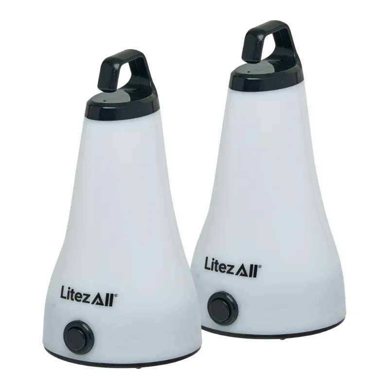 Photo 1 of *** STOCK PHOTO FOR REFERENCE ONLY ***  LitezAll 2-in-1 Lantern Flashlight 2 Pack