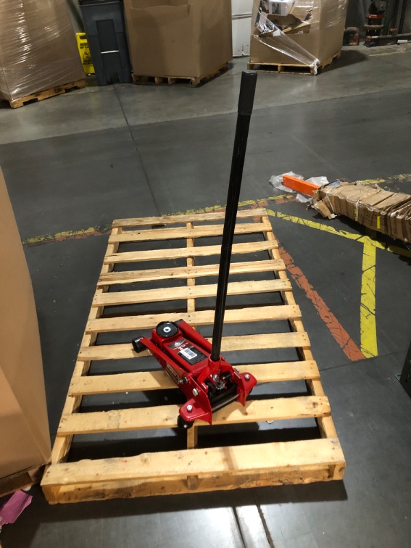 Photo 2 of ***USED - LEAKING OIL - NO PACKAGING - SEE PICTURES***
Floor Jack 3 Ton Capacity Fast Lift Service Jack Steel Heavy Duty Hydraulic Car Jack