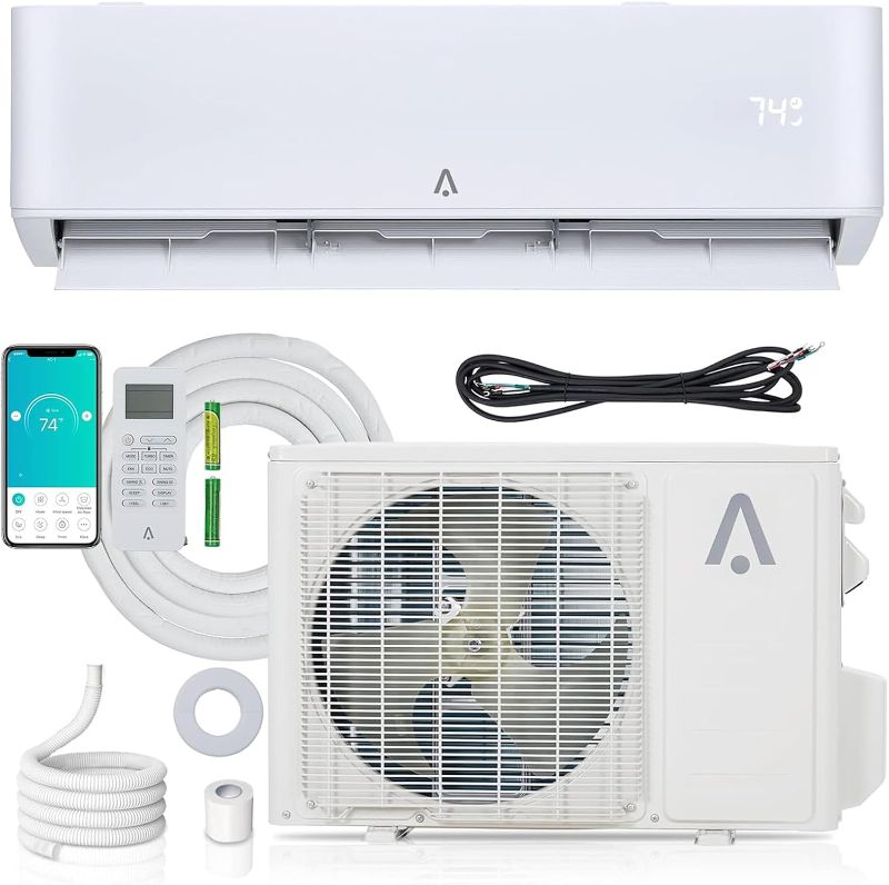 Photo 1 of ***USED - DAMAGED - INDOOR UNIT ONLY - SEE COMMENTS***
AceKool CMS36 Mini Split Air Conditioner, Mini Split AC/Heating System, Wi-Fi Air Conditioner Inverter Heat Pump with Pre-Charged, 23 SEER2, Split AC Cools Up to 1250 Sq. Ft, w/Installation Kit