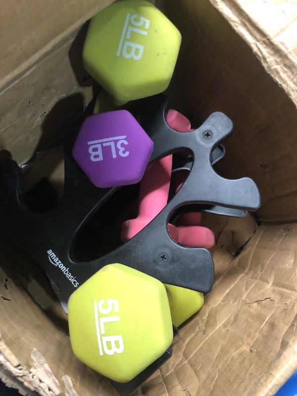 Photo 4 of  Set of 6 Neoprene Coated Dumbbells Set,