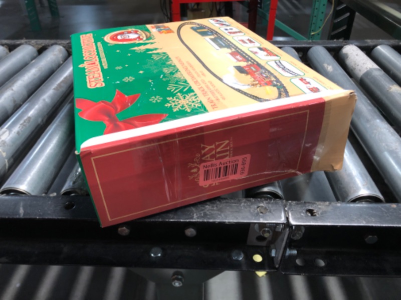 Photo 1 of OleFun Christmas Train Set, Electric Train with Water Steam, Sounds & Lights, Model Train Set for Under The Xmas Tree, Railway Kit Gifts for 3, 4, 5, 6, 7, 8+ Year Old Boy & Girl