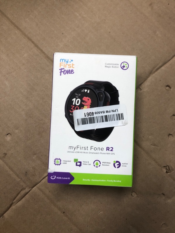 Photo 1 of myFirst Fone R2 Kids Smartwatch with eSIM Video Calls Messaging Real-Time GPS Tracking SOS Button Safety Alerts Music Player Ages 5-12, for USA & Canada Gift for Boys & Girls (Mixed Berries)