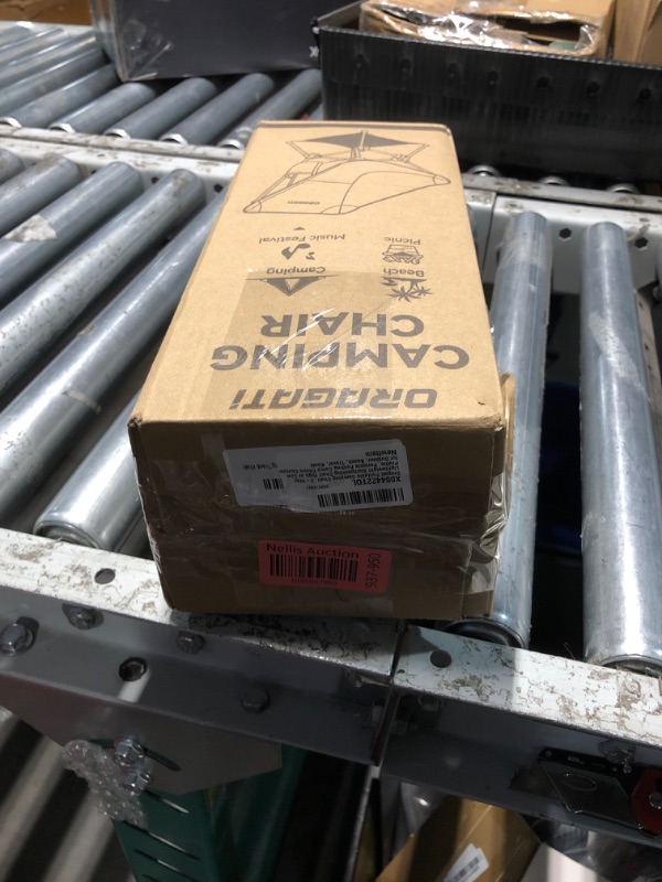 Photo 1 of Oragati Foldable Camping Chair, 2-Way Lightweight Backpacking Chair High or Low Profile, Portable Folding Camp Chairs Compact for Outdoor, Beach, Travel, Khaki