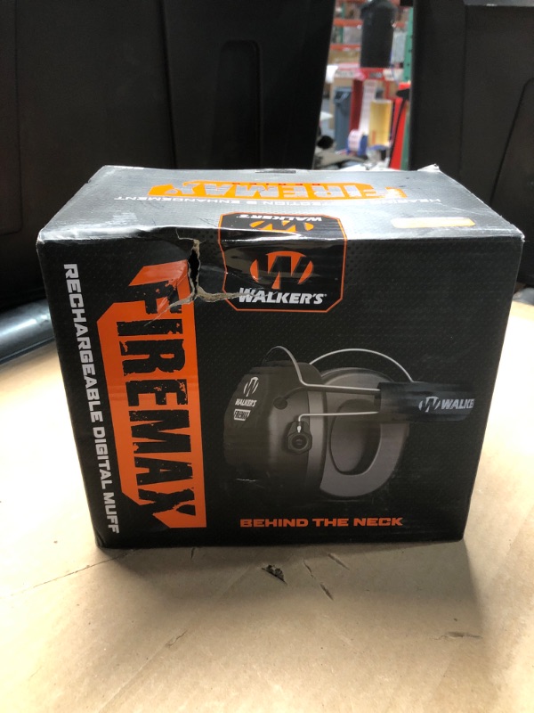 Photo 1 of Walker's Rechargeable Lightweight Shooting Hunting Range Electronic Slim Low Profile Hearing Protection FireMax Behind The Neck Earmuffs