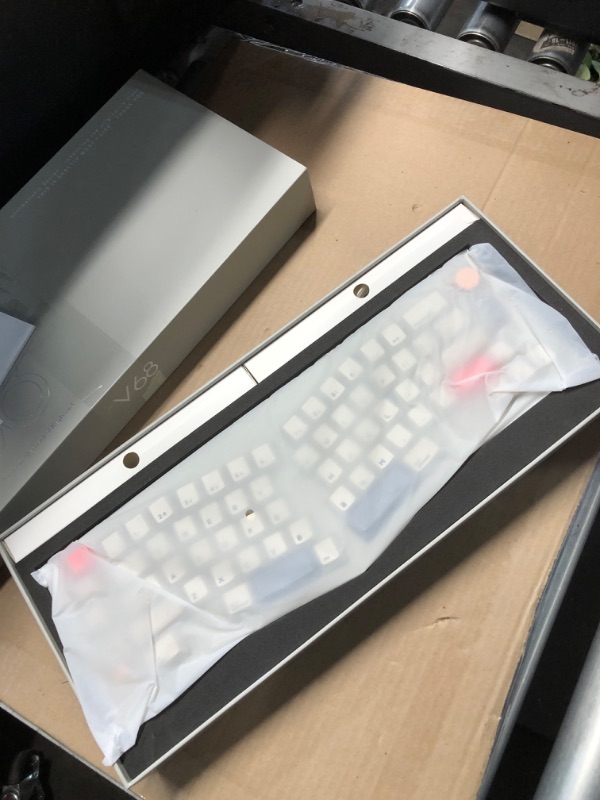 Photo 2 of (FAIR) MechLands CIDOO V68 Alice Layout Aluminum Gaming Keyboard, Gasket Mechanical Keyboard with TFT-LCD Dispaly Screen, VIA Programmable, BT5.0/2.4GHz/USB-C Custom Keyboard with PBT Keycaps for Win/Mac