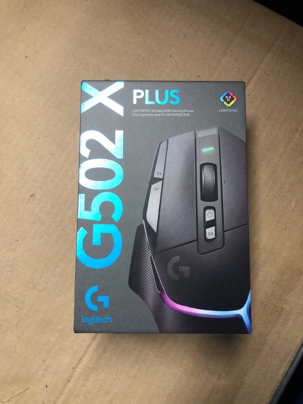 Photo 2 of G502 X PLUS LIGHTSPEED Wireless Gaming Mouse with HERO 25K Sensor