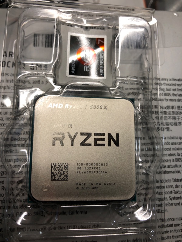 Photo 2 of ***cooler not included***AMD Ryzen 7 5800X 8-core