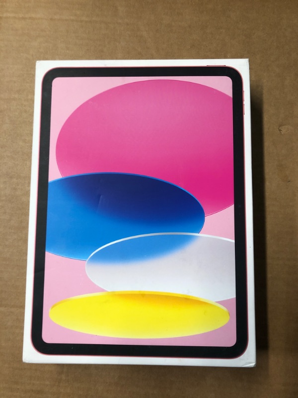 Photo 2 of Apple iPad (10th Generation): with A14 Bionic chip, 10.9-inch Liquid Retina Display, 64GB, Wi-Fi 6, 12MP front/12MP Back Camera, Touch ID, All-Day Battery Life – Pink
