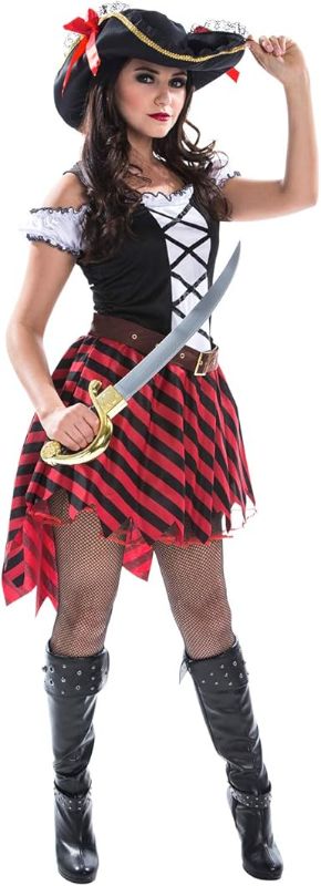 Photo 1 of ***MISSING HAT***Morph Adult Pirate Costume Womens Pirate Dress Womens Pirate Costume Pirate Outfit Women Female Pirate Costume Pirate Wench
