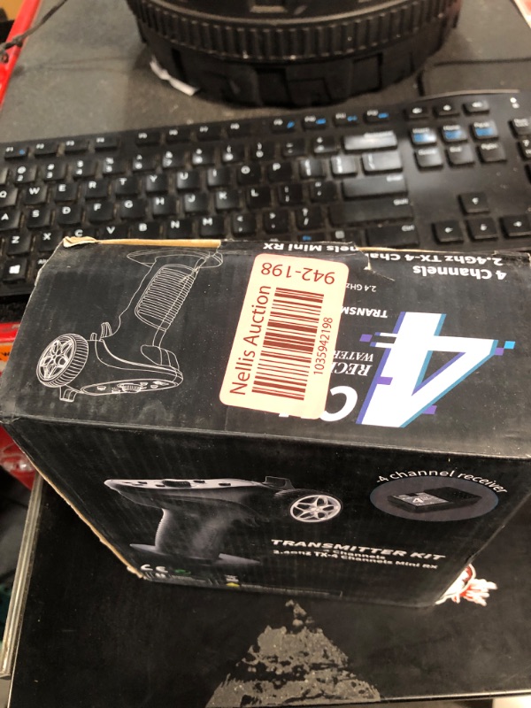 Photo 1 of GoolRC GA-4H-TX Remote Controlle, 2.4GHz RC Transmitter with 4CH Dumbo RC Receiver for 1/8 1/10 1/16 1/32 RC Car RC Boat and Plane Toys RC Controller and Receiver Kit