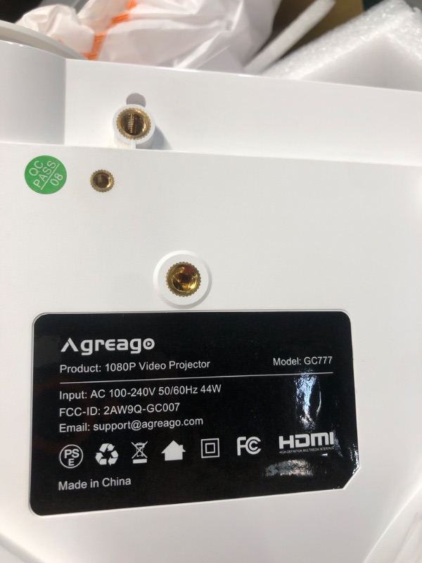 Photo 1 of Projector with WiFi and Bluetooth, 5G WiFi Native 1080P 14000L 4K Supported, AGREAGO Portable Outdoor Projector with Screen, Home Theater Projector Compatible with TV Stick/iOS/Android/Win/HDMI/USB