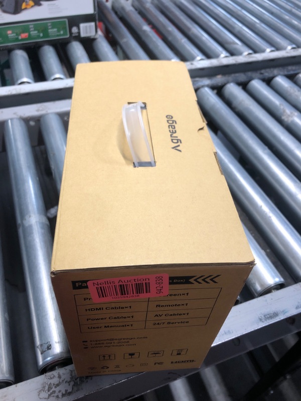 Photo 1 of Projector with WiFi and Bluetooth, 5G WiFi Native 1080P 14000L 4K Supported, AGREAGO Portable Outdoor Projector with Screen, Home Theater Projector Compatible with TV Stick/iOS/Android/Win/HDMI/USB