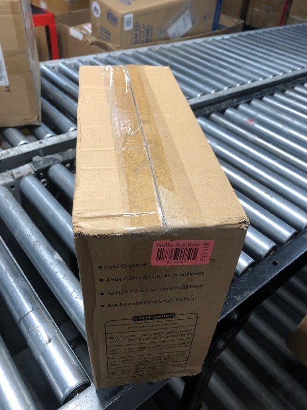 Photo 1 of KEMETHY 24 PCS Airtight Food Storage Containers with Lids, Kitchen Pantry Organization and Storage, BPA-Free Plastic Scale Food Canisters for Cereal, Flour, Sugar, Dry Food, Include Labels & Marker